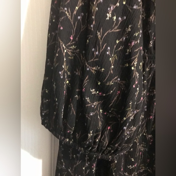 New Ava & Viv Womens Size 1x 3/4 inch sleeves dress with pockets in black - Picture 4 of 5